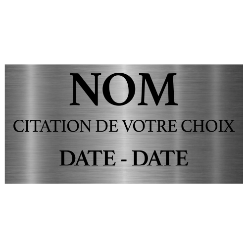 Plaque funéraire personnalisée pour animaux