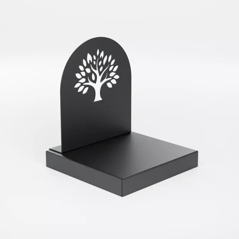 Lumina, monument funéraire animaux avec stèle arbre de vie